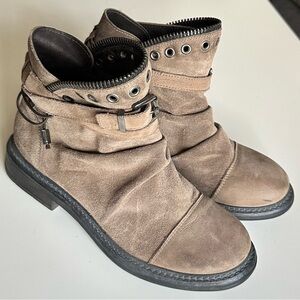 Free People Brown Suede Boots
